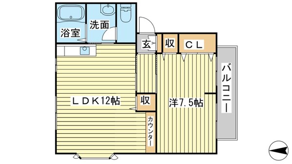 サンハイツ（相生）の物件間取画像